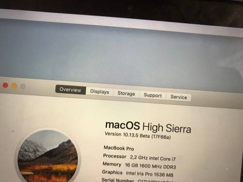 2015 Apple MacBook Pro with intel I7 (15-inch, 16GB RAM, 256GB SSD)- Silver